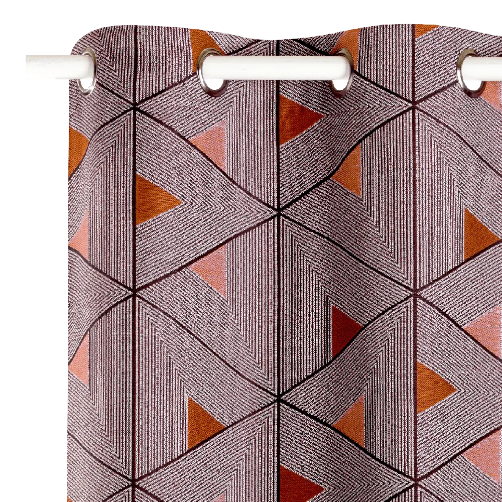 Rideau LIVING coloris terracotta 140 x 260 cm - 4MURS