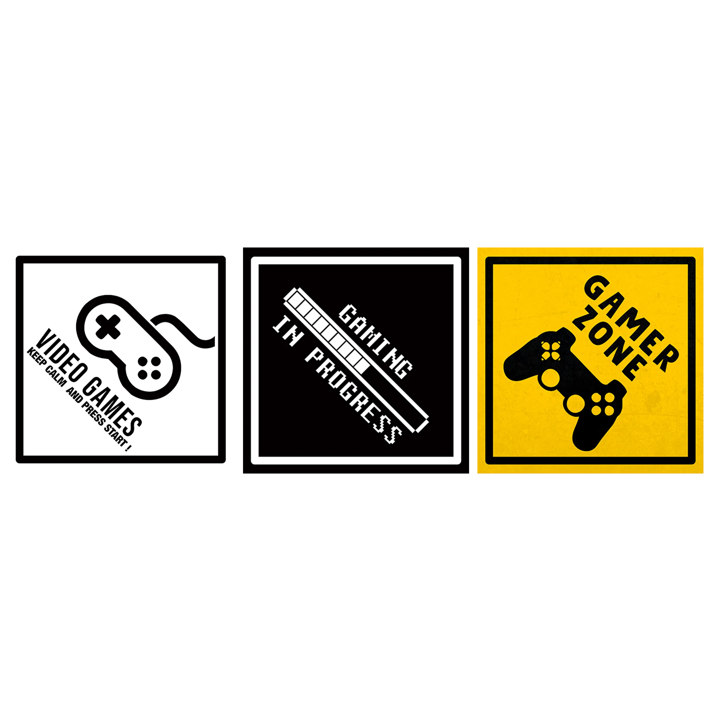 4MURS Triptyque MY GAMER ZONE coloris multicolore - 4MURS