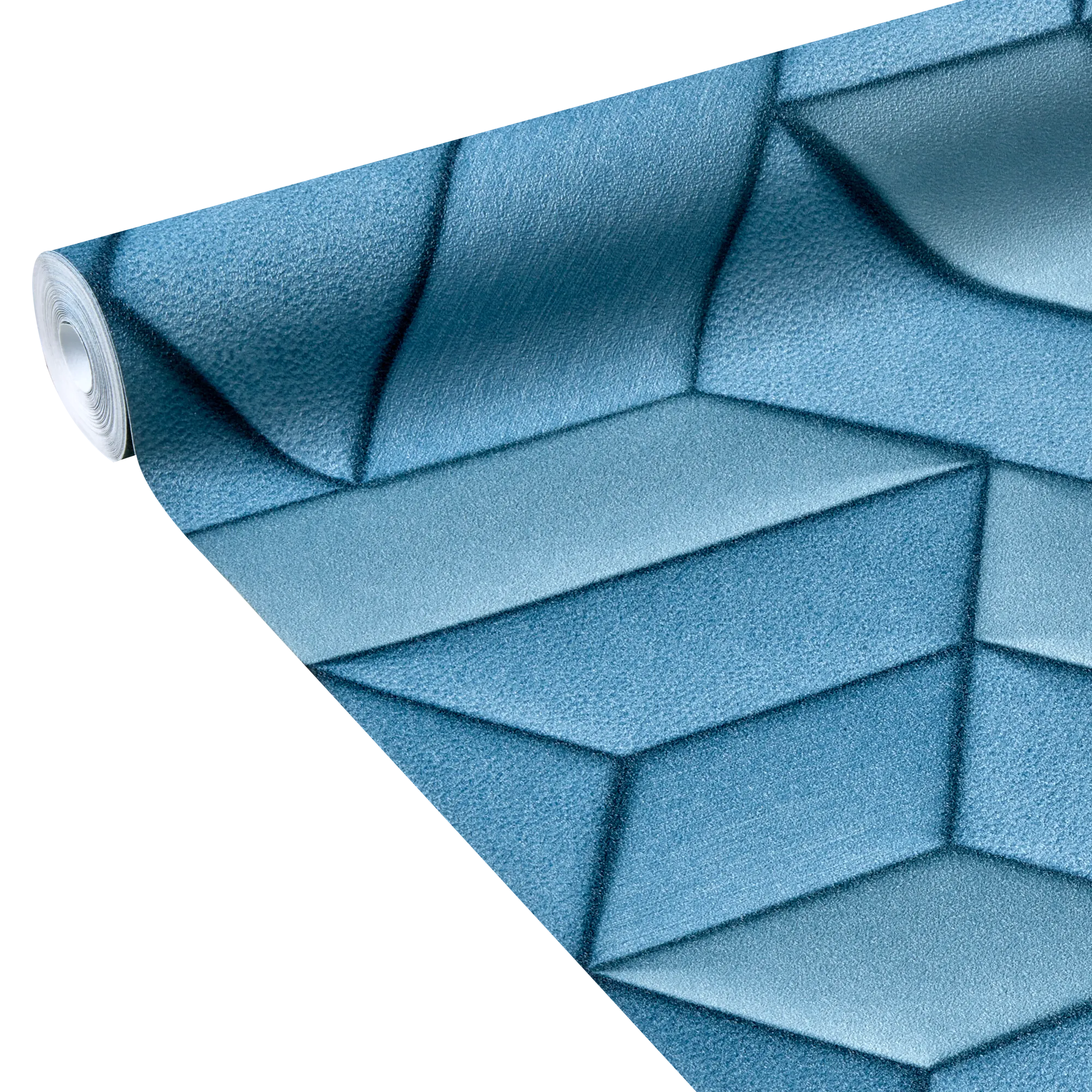 Papier peint intissé PRESTON coloris bleu denim - 4MURS