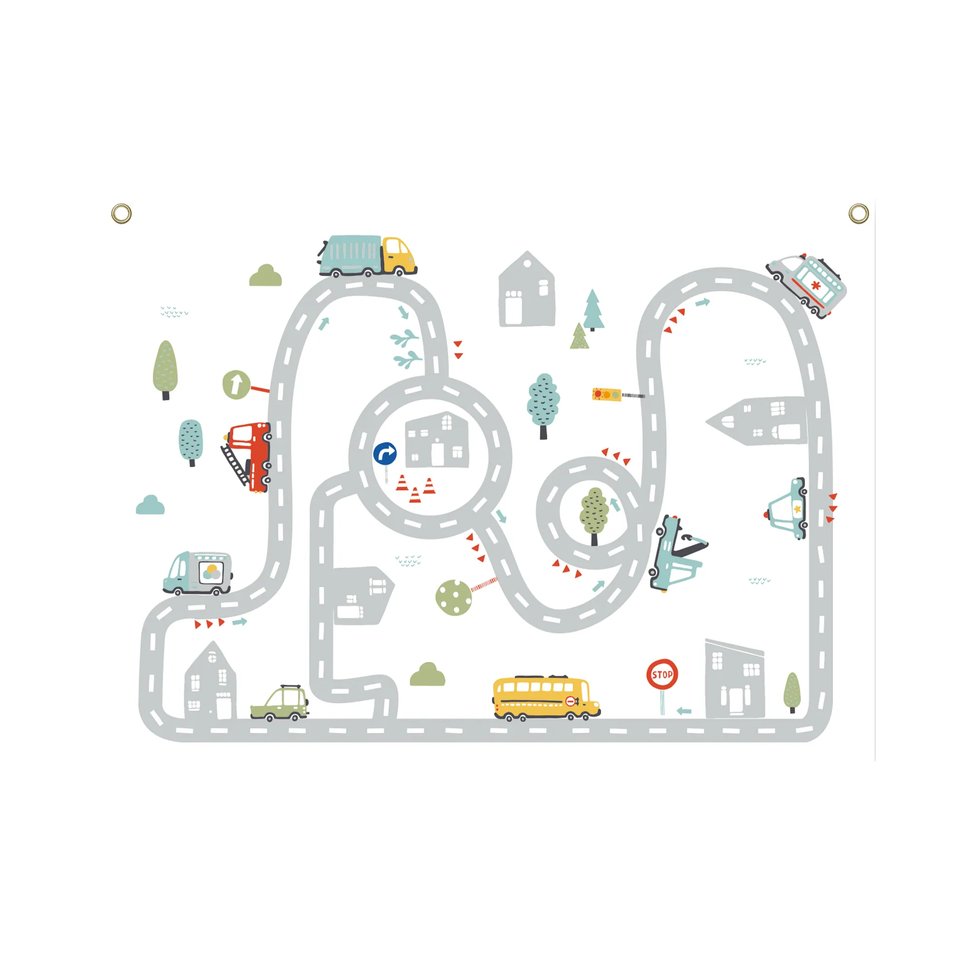 4MURS Kakémono déco MON CIRCUIT coloris multicolore - 4MURS