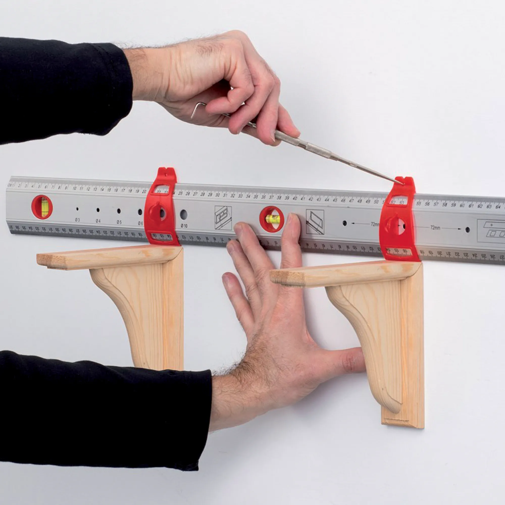 Règle de mesure et niveau 75 cm - 4MURS