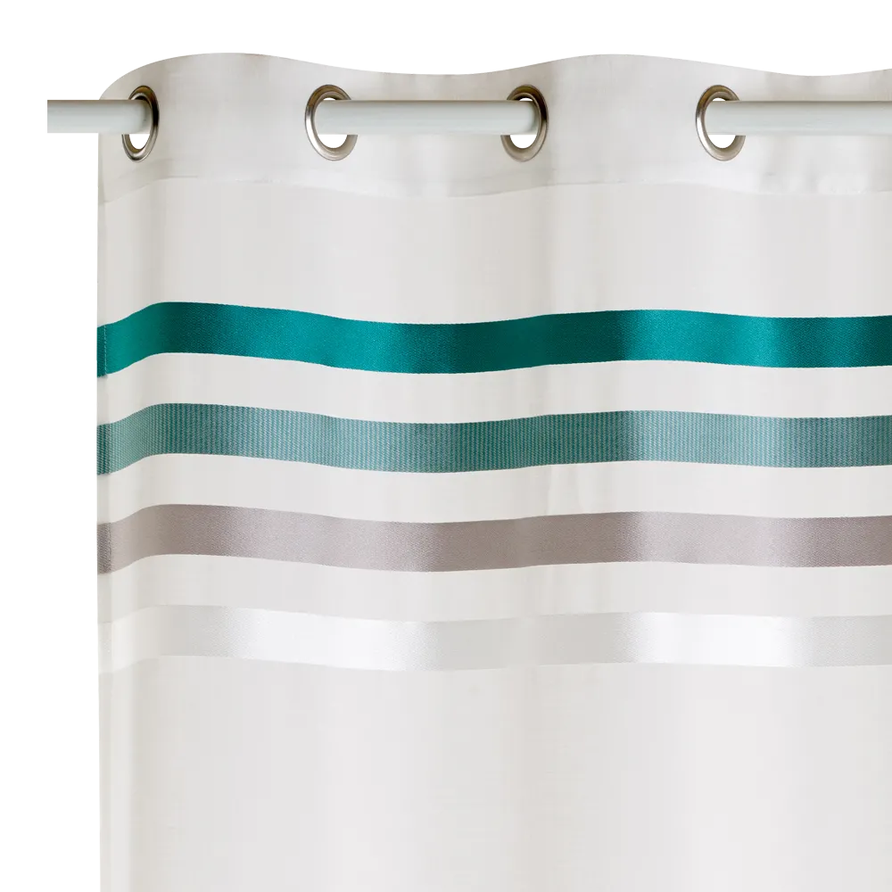 Voilage OSYA coloris bleu paon 140 x 240 cm - 4MURS