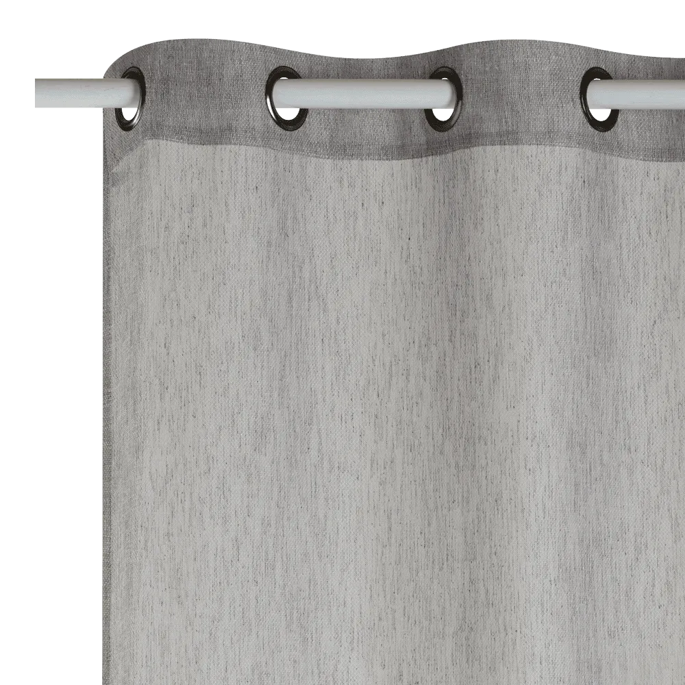 Voilage GRIMALDI coloris gris 140 x 240 cm - 4MURS