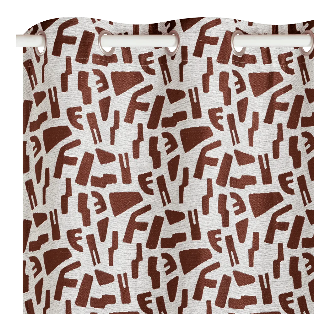 Rideau KANTO coloris brun 140 x 260 cm - 4MURS