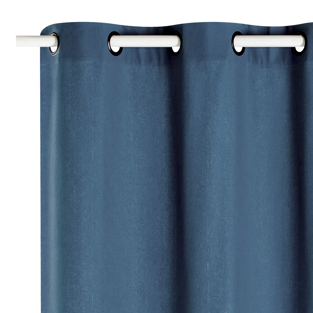 Rideau MARENGA coloris bleu indigo 140 x 260 cm - 4MURS