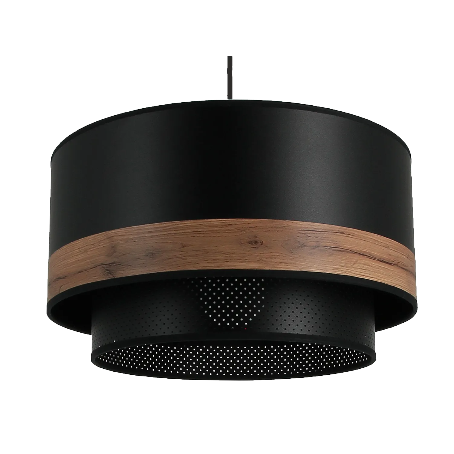 Suspension BACK UP coloris noir et bois 21 x 38 cm - 4MURS