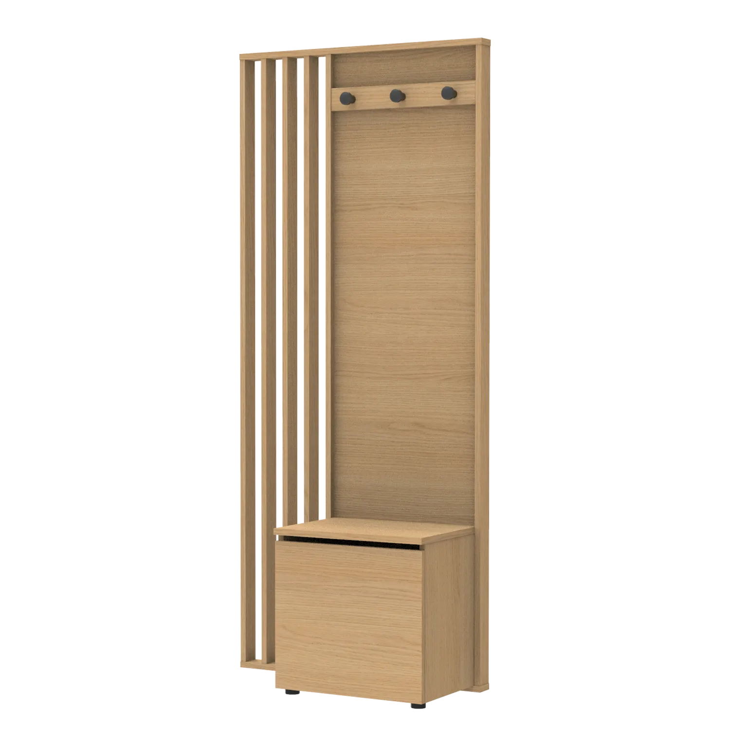 4MURS Meuble d'entrée WELCOME coloris chêne naturel - 4MURS