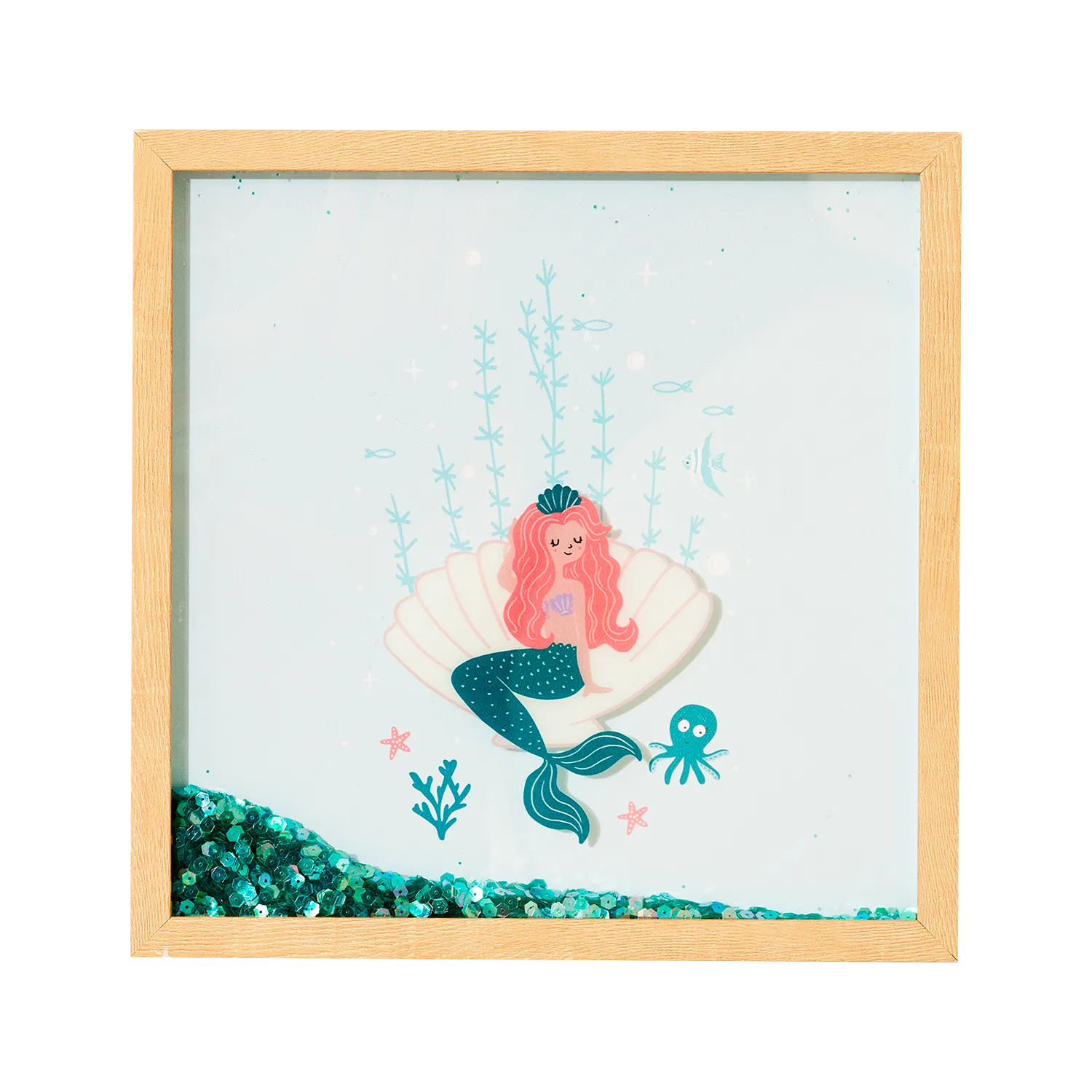 4MURS Tableau embelli SIRENINA coloris bleu - 4MURS