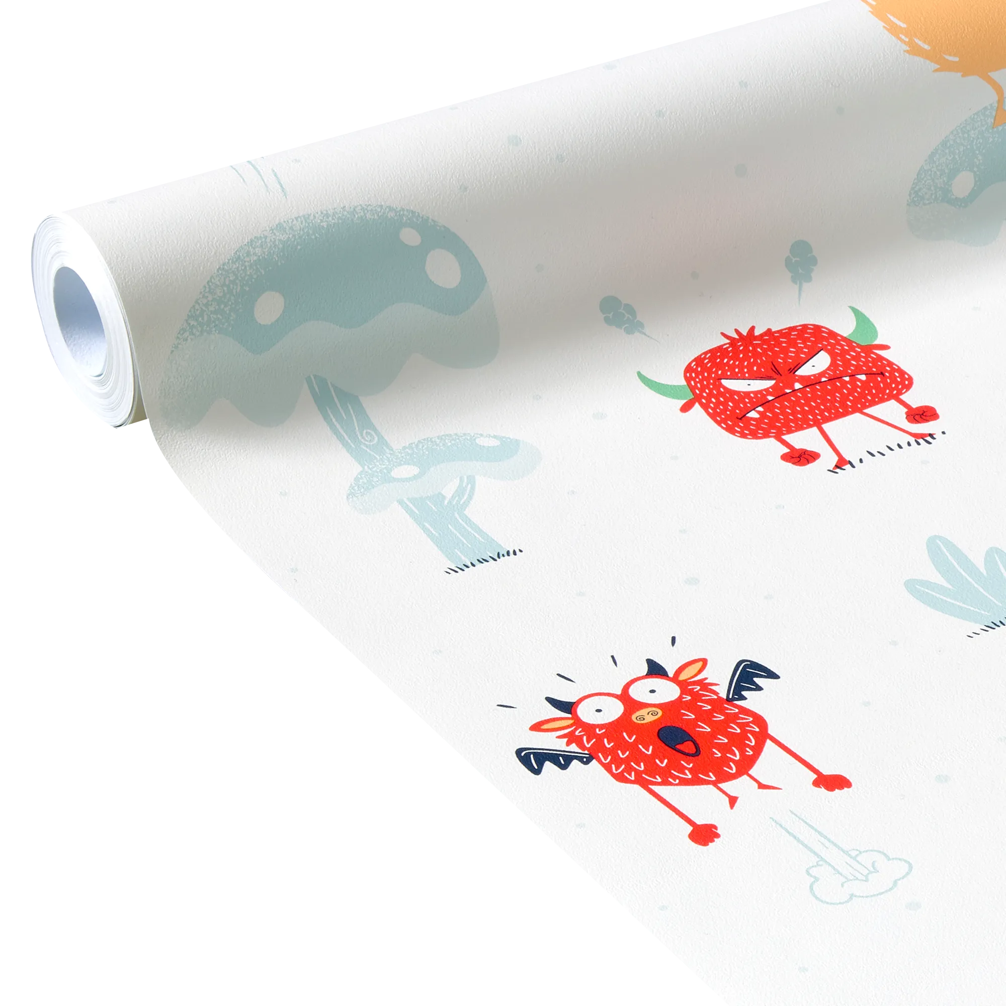 4MURS Papier peint intissé CUTE MONSTER coloris multicolore - 4MURS