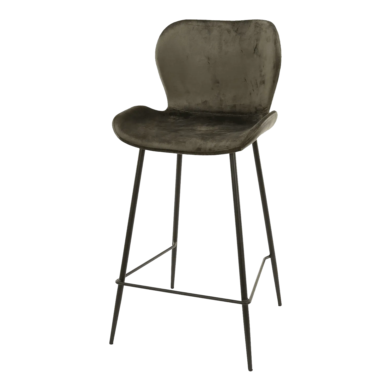 Tabouret de plan de travail TOBY coloris gris foncé - 4MURS