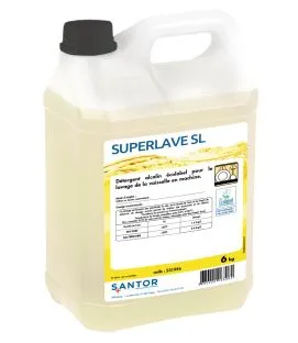 Détergent alcalin pour le lavage de la vaisselle en machine 6 KG Superlave Sl Santor