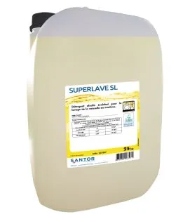 Détergent alcalin pour le lavage de la vaisselle en machine 23 KG Superlave Sl Santor