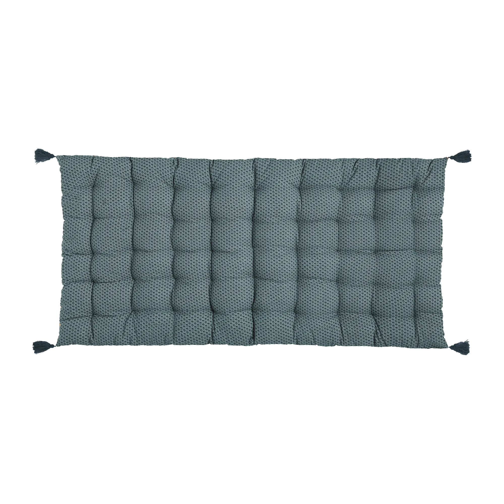 Coussin de sol OTTO coloris bleu canard 60 x 120 cm - 4MURS