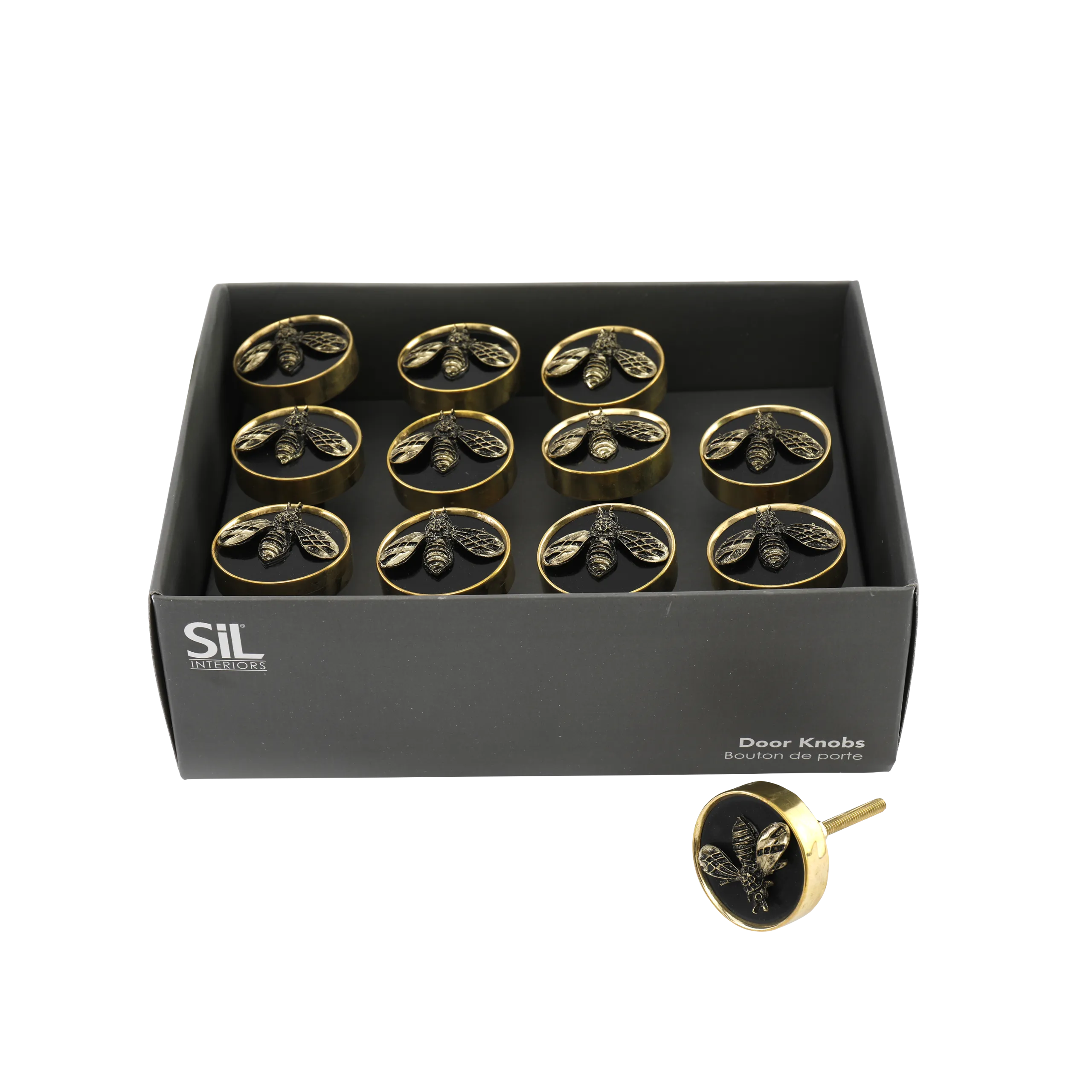 Bouton de meuble BLACK BEES coloris noir - 4MURS