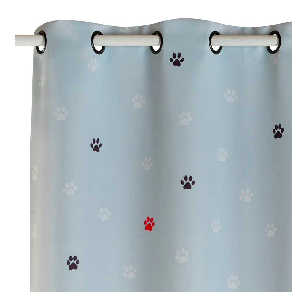 4MURS Rideau occultant TITOUPAT coloris gris 140 x 250 cm - 4MURS