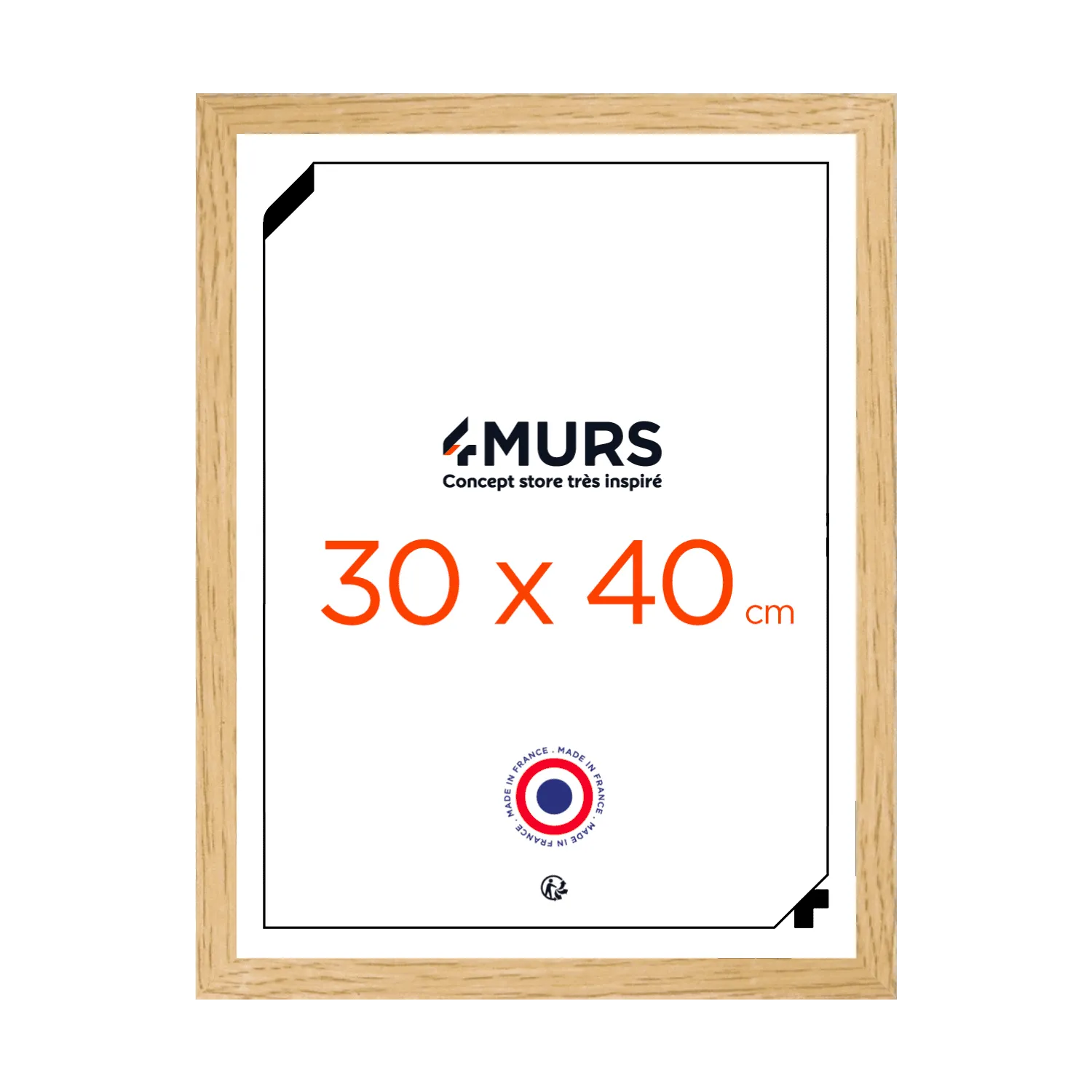 4MURS Cadre photo CHÊNE 30 x 40 cm - 4MURS