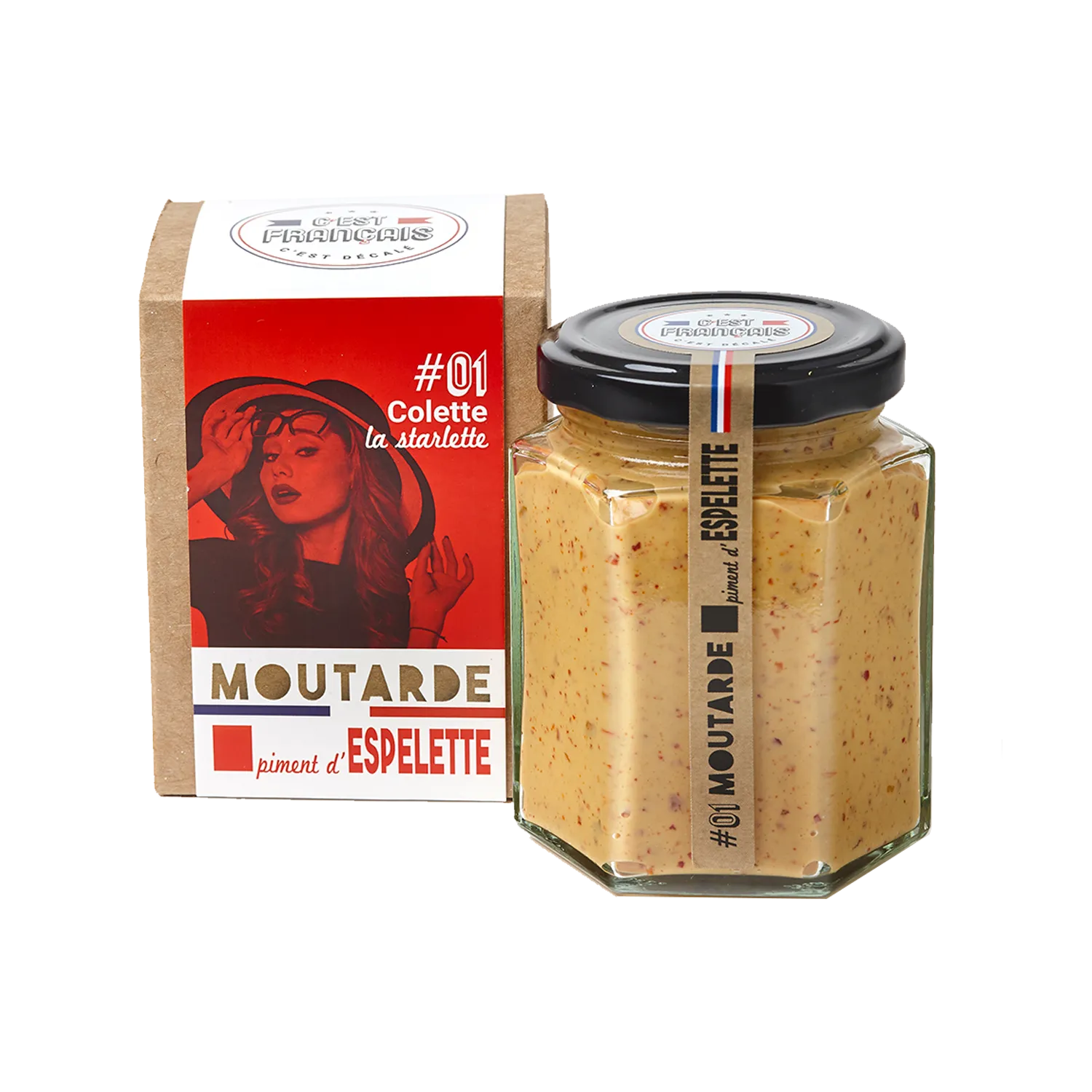 C'est français Moutarde COLETTE LA STARLETTE - PIMENT D’ESPELETTE