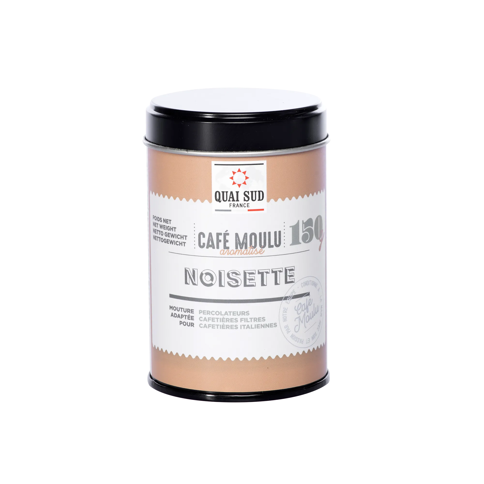 QUAI SUD Café MOULU AROMATISÉ NOISETTE - 4MURS