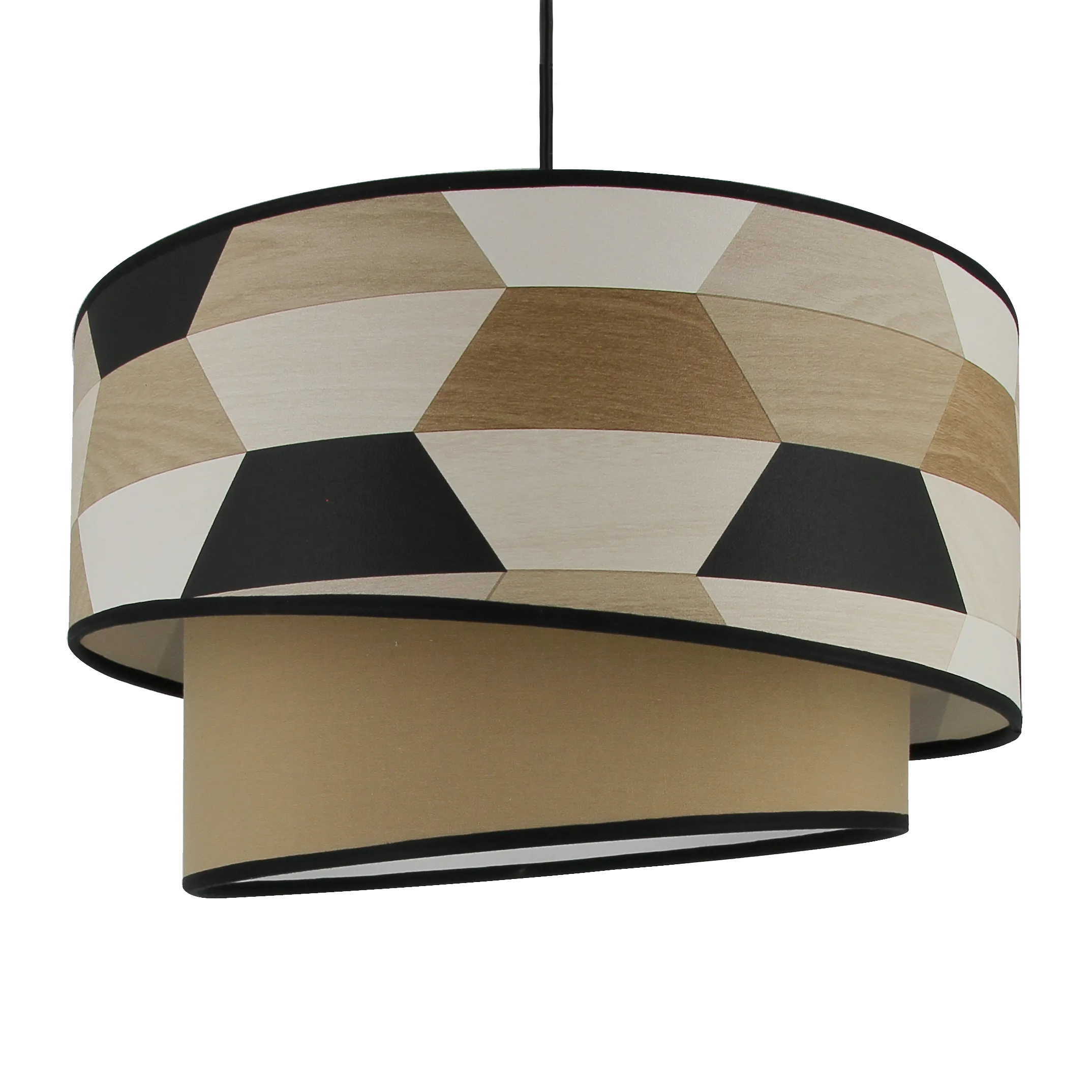 Suspension FREERIK cappuccino noir et blanc 22,5 x 38 cm - 4MURS