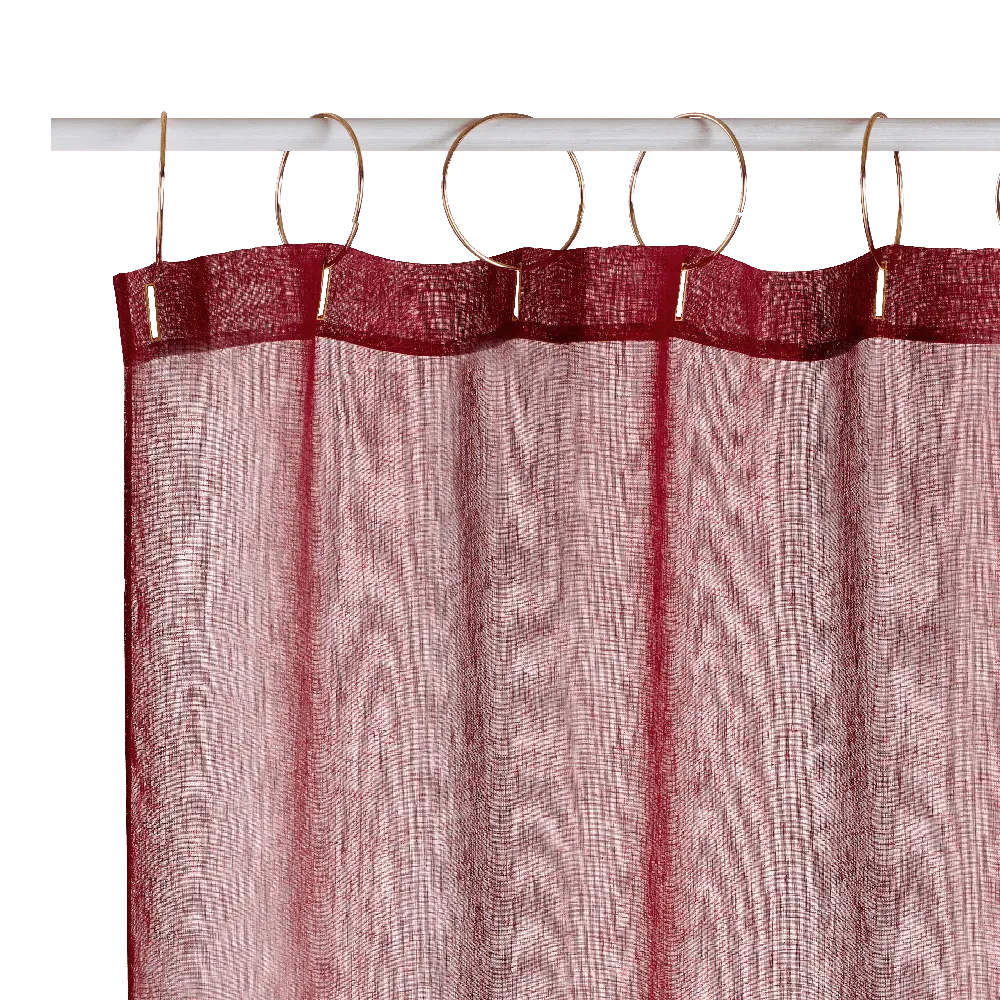 Voilage IRIBE coloris marsala 140 x 240 cm - 4MURS