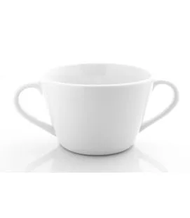 Bol avec anses rond blanc porcelaine culinaire Ø 12 cm Regithermie Enova