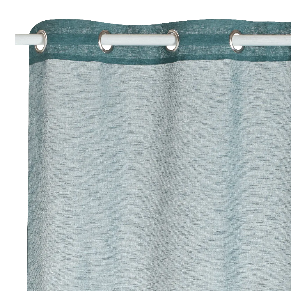 Voilage LILOU coloris bleu canard 140 x 260 cm - 4MURS