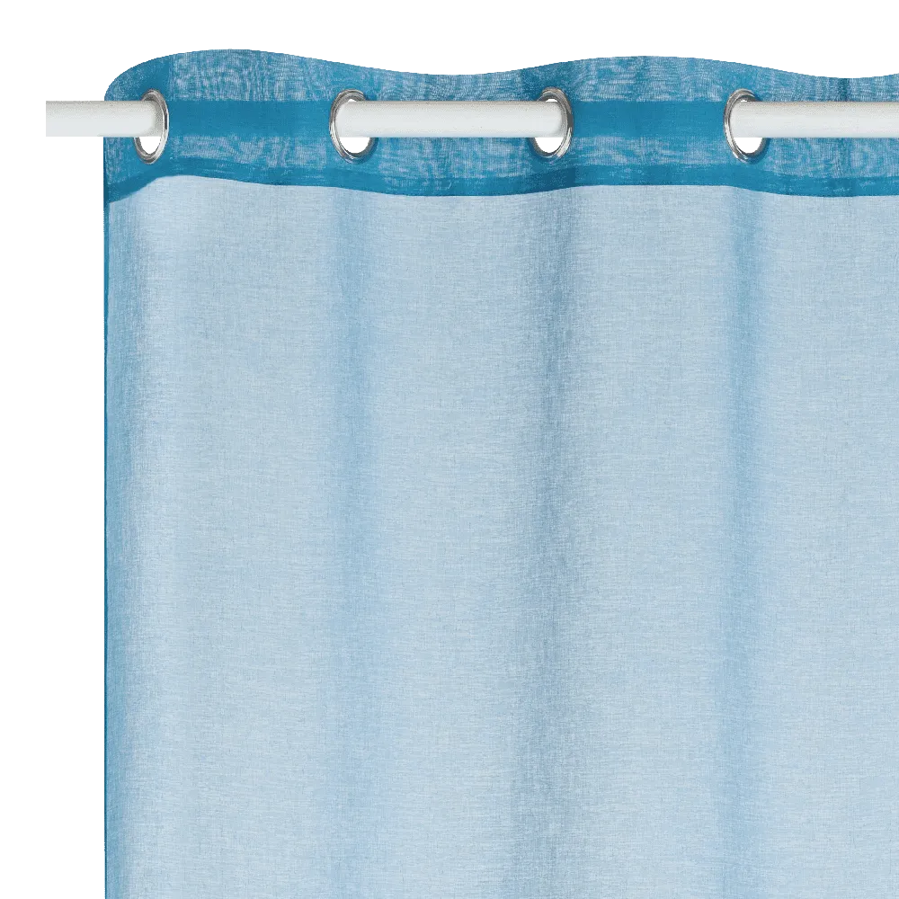 Voilage COLORS coloris bleu turquoise 140 x 260 cm - 4MURS