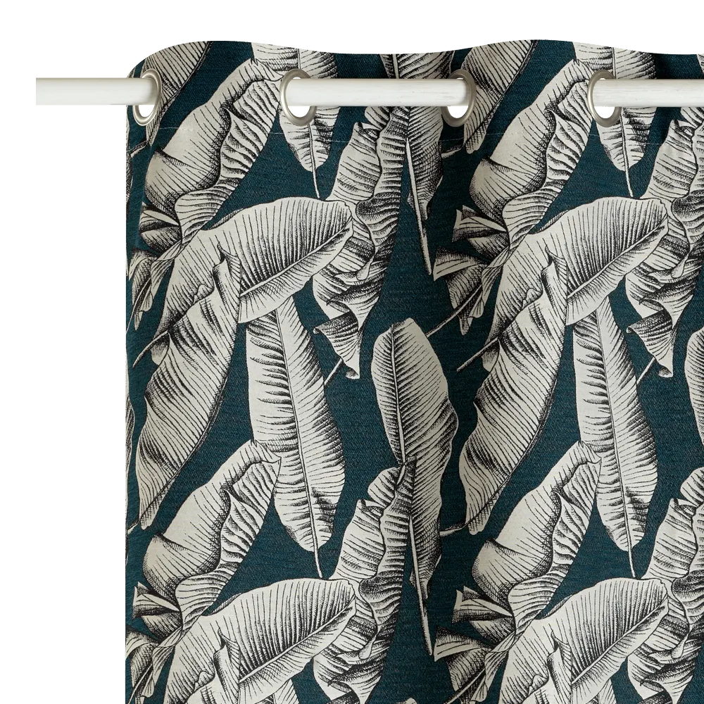 Rideau YAHO coloris bleu paon 140 x 260 cm - 4MURS