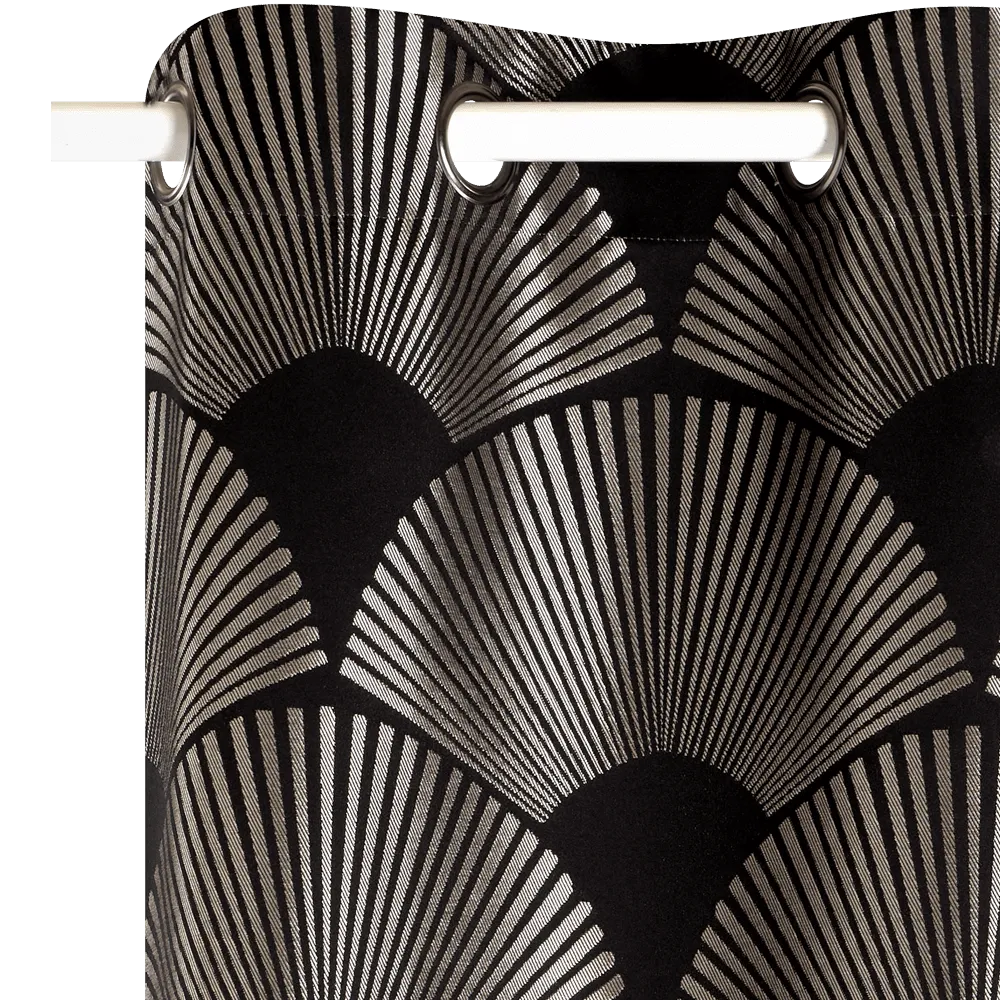 Rideau LALIK coloris noir 140 x 260 cm - 4MURS