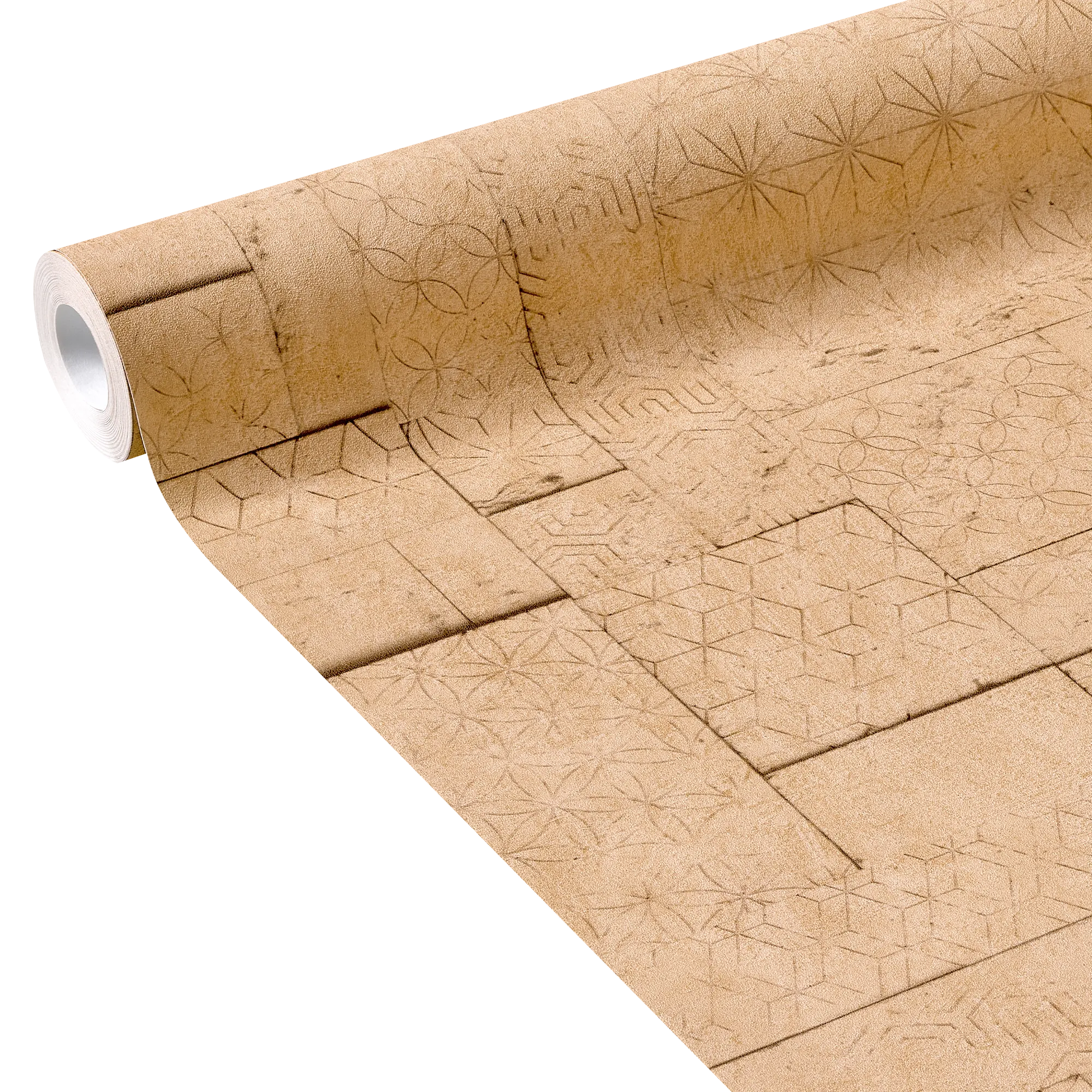 4MURS Papier peint intissé ASSAH coloris terracotta - 4MURS