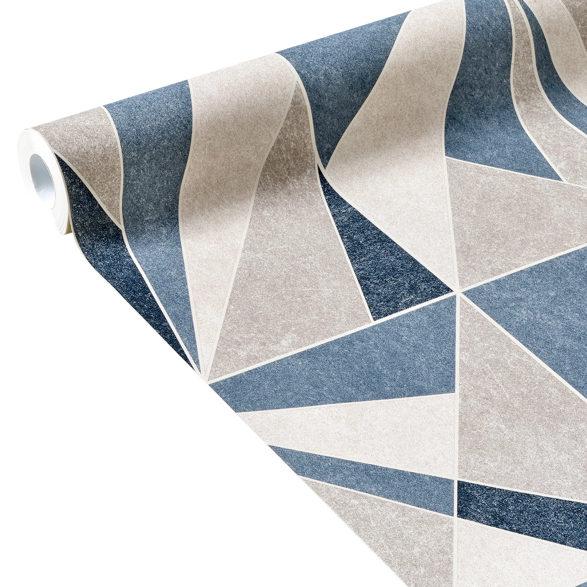 4MURS Papier peint intissé DAVENPORT coloris bleu grisé - 4MURS