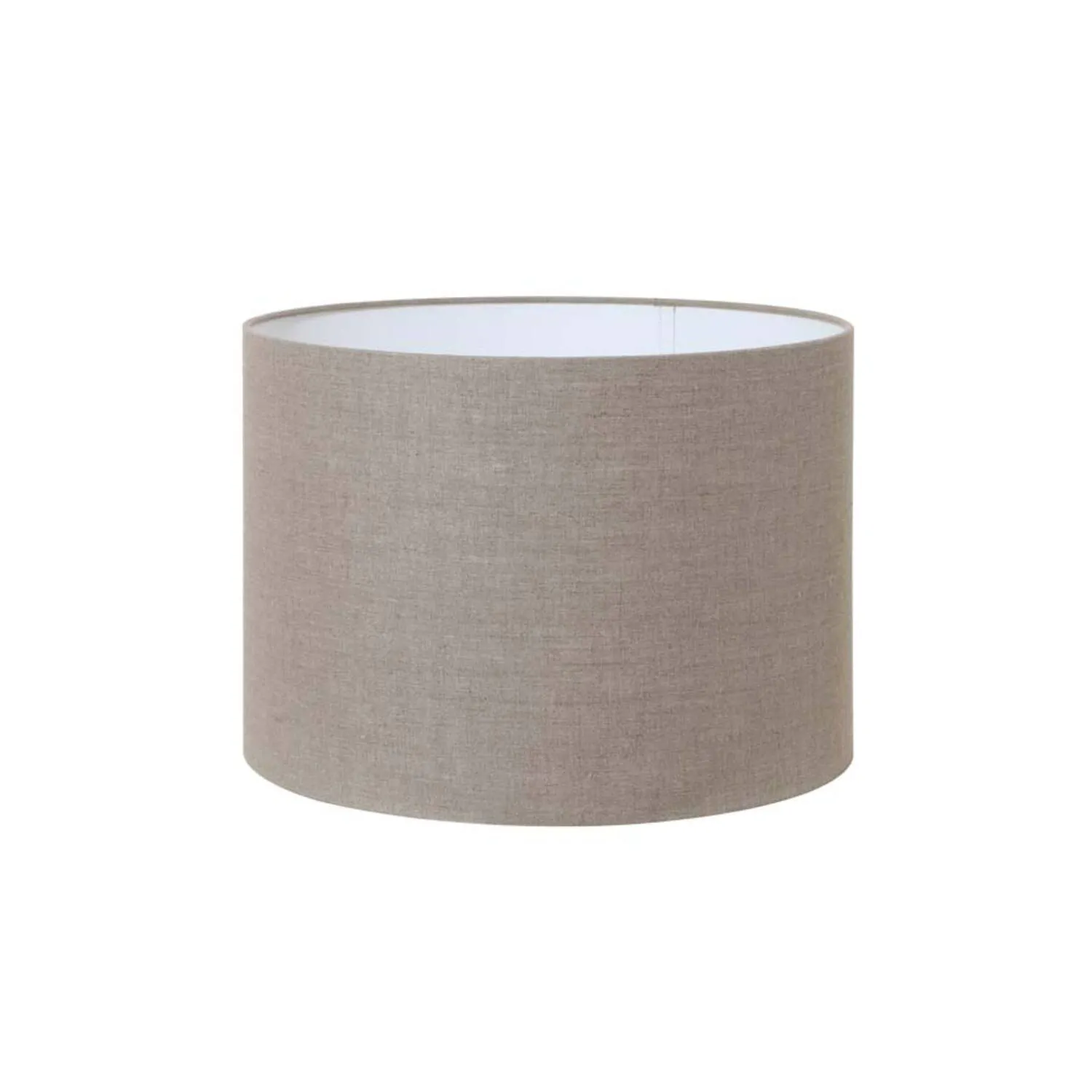 Abat-jour beige en forme cylindrique Light & Living Dark Linen – Ø 35 cm