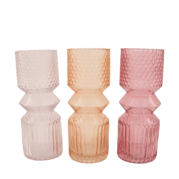 Vase TRIO DEGRADE ROSE coloris rose - 4MURS