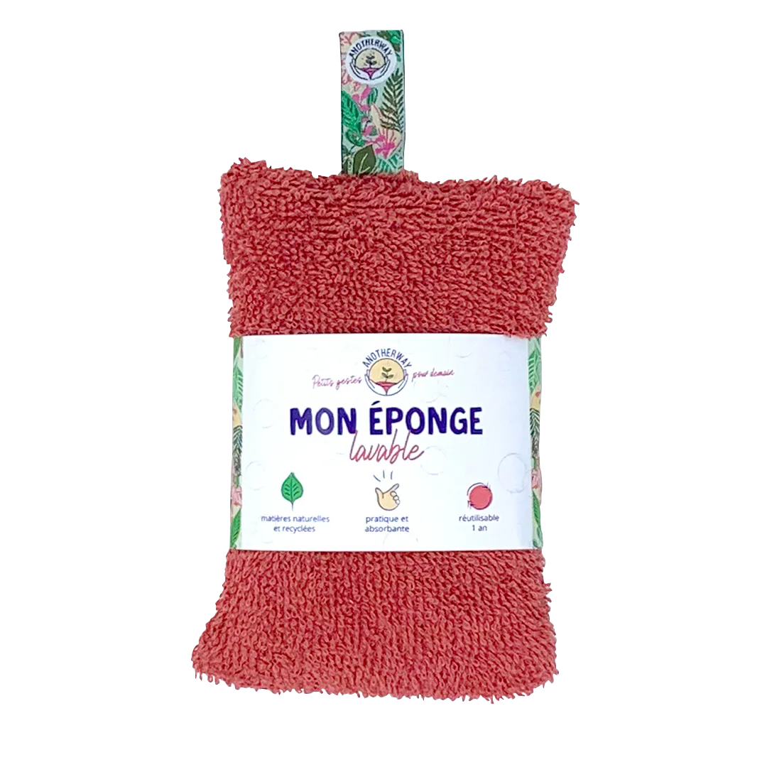 ANOTHER WAY Eponge CORAIL coloris blanc et corail - 4MURS