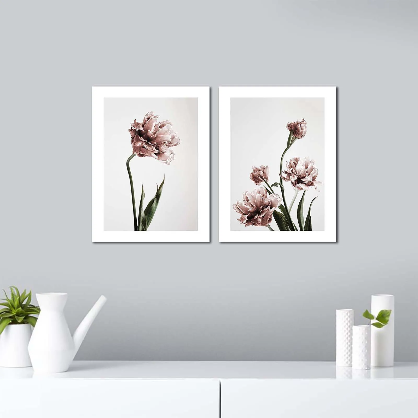 Alkmene Tableau décoratif en MDF (2 pièces) | 100 % MDF | 62 x 40 cm