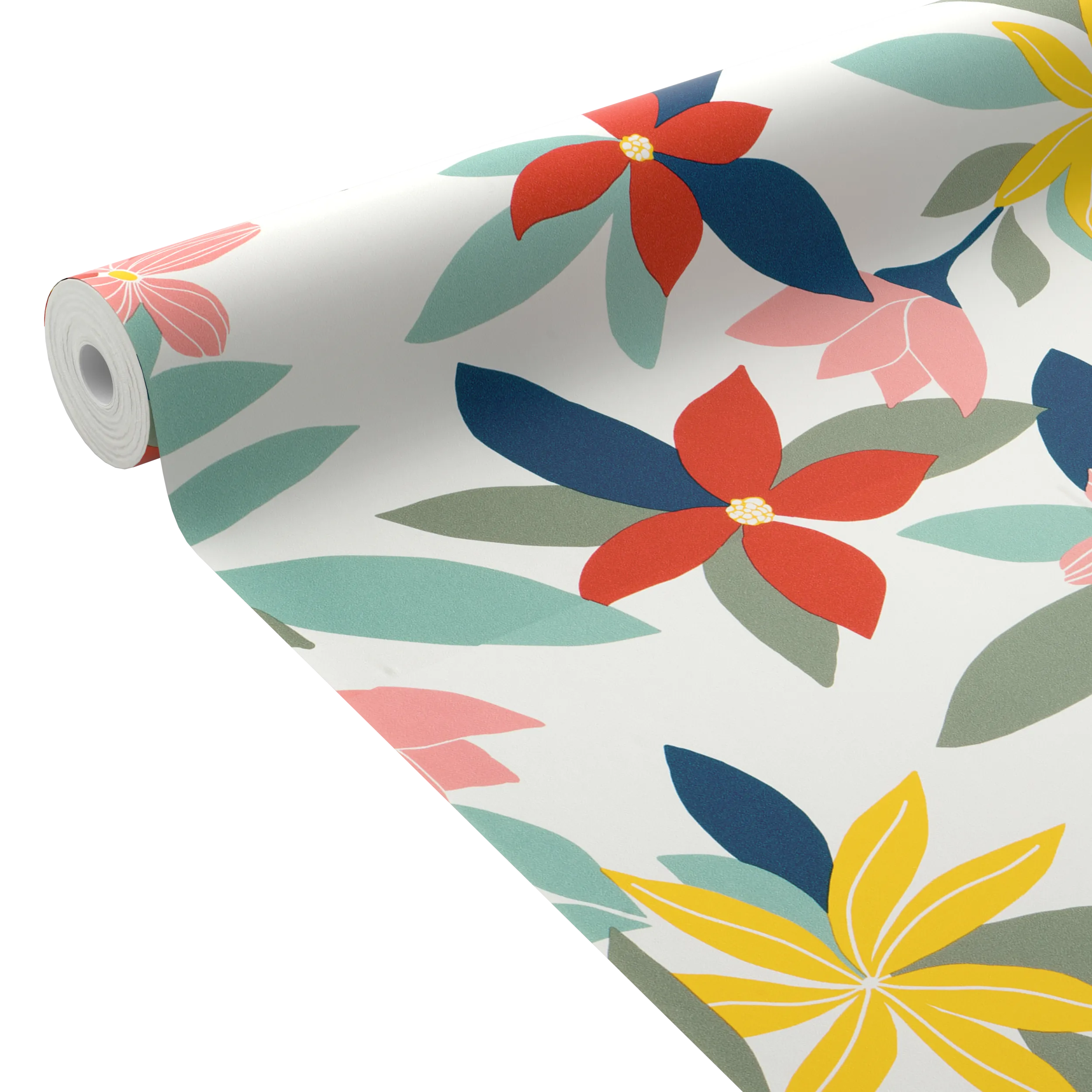 4MURS Papier peint intissé FLORYA coloris multicolore - 4MURS