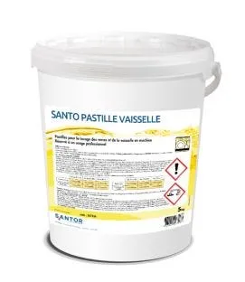 Pastilles de lavage verre et vaisselle en machine 5 KG Santo Pastille Santor