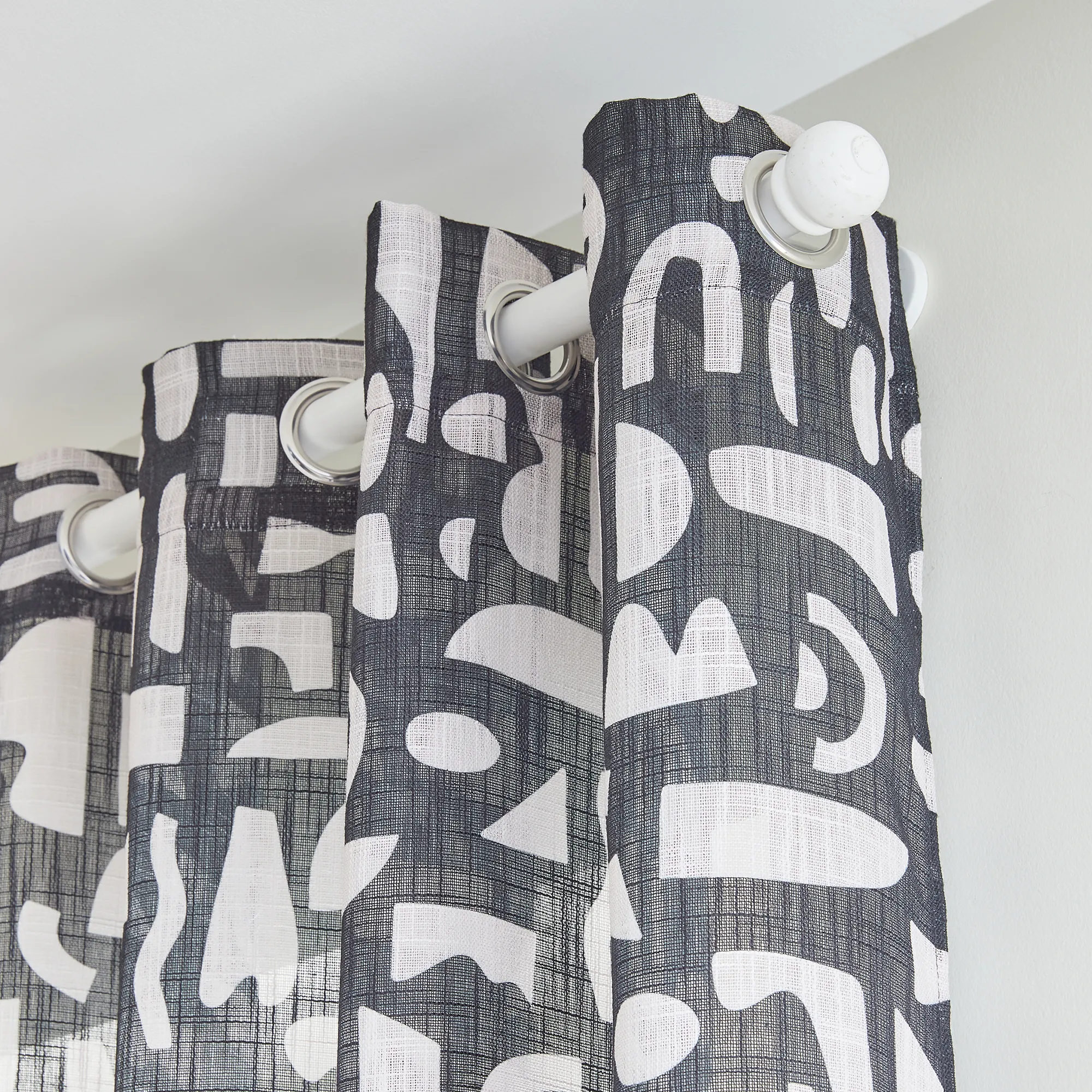 Rideau CIRCE coloris noir 140 x 260 cm - 4MURS