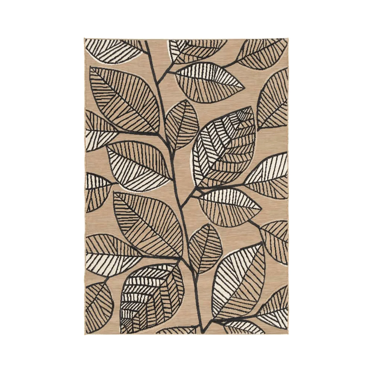 Tapis LIV coloris noir/beige 160 x 230 cm - 4MURS