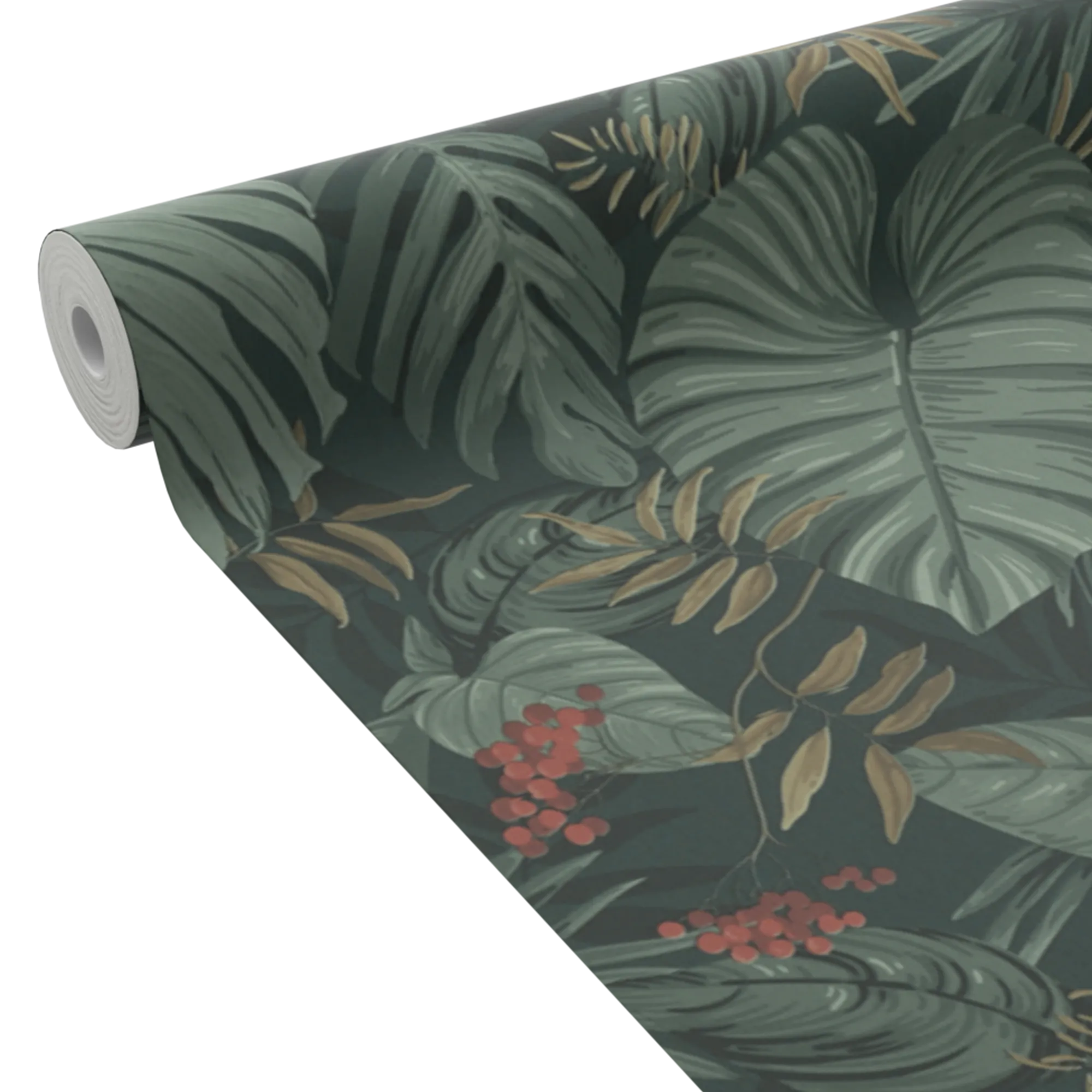 4MURS Papier peint intissé ABIGAEL coloris vert givré - 4MURS