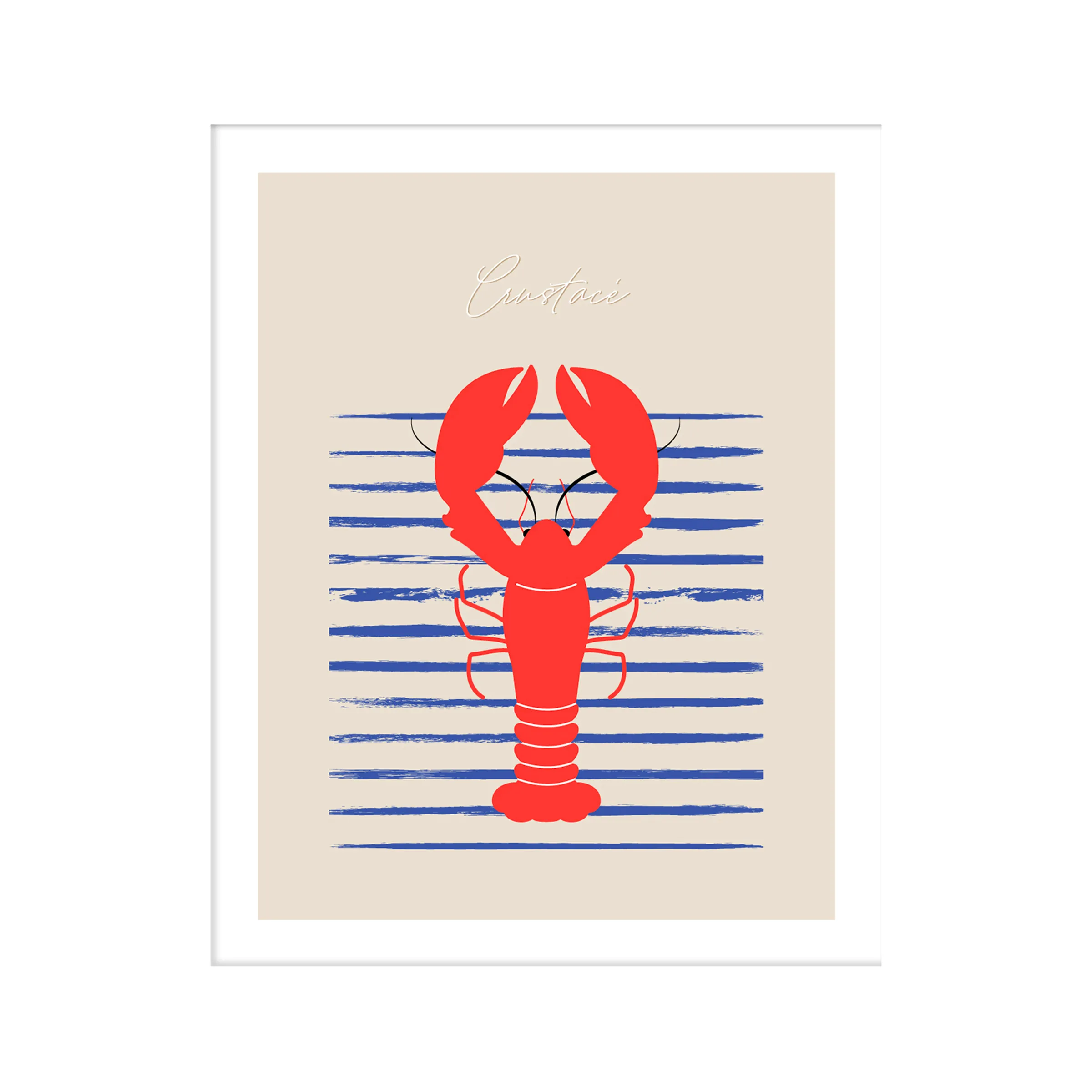 4MURS Image encadrée CRUSTACÉ 40 x 50 cm - 4MURS