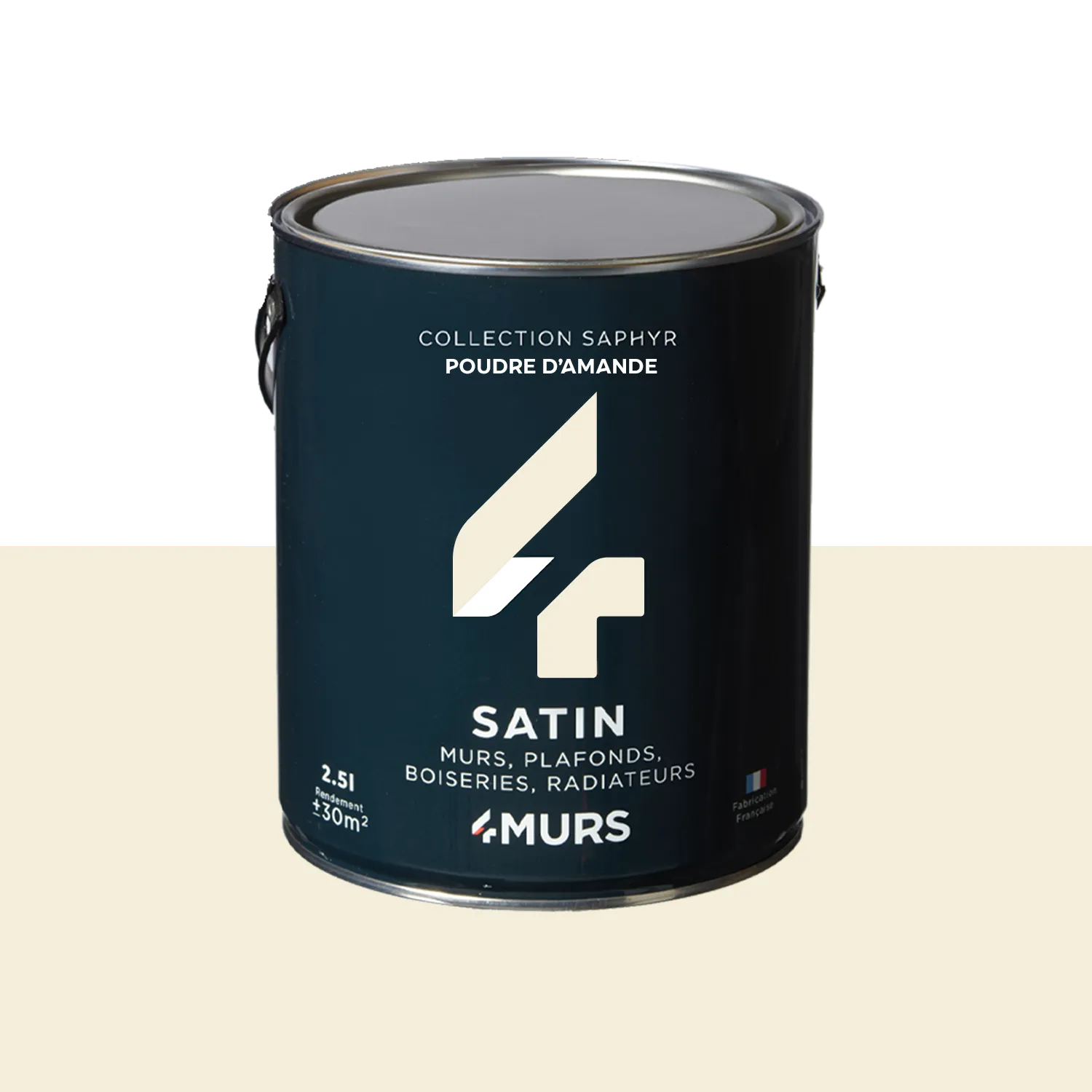 Saphyr Peinture Peinture poudre d'amande Satiné 2,5 L - 4MURS
