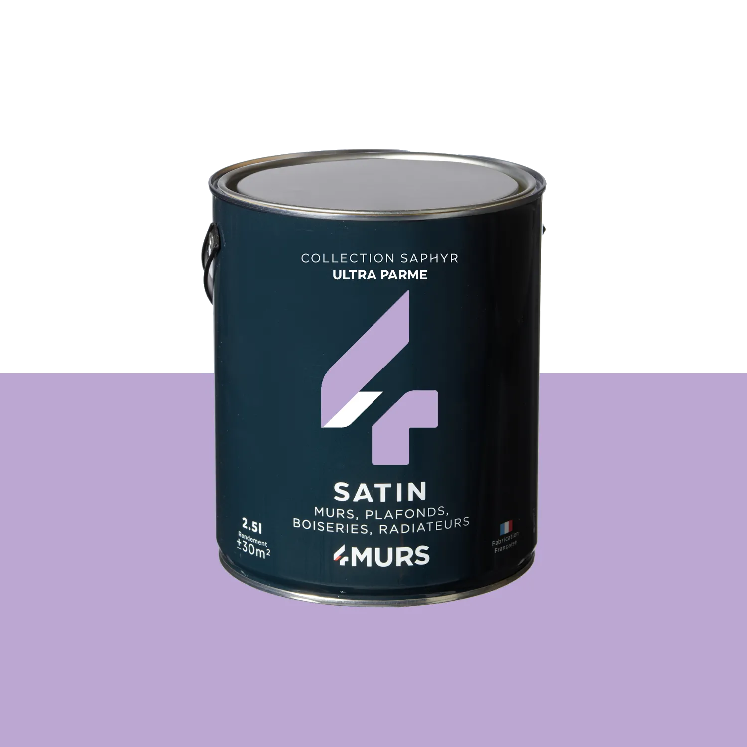 Saphyr Peinture Peinture ultra parme Satiné 2,5 L - 4MURS