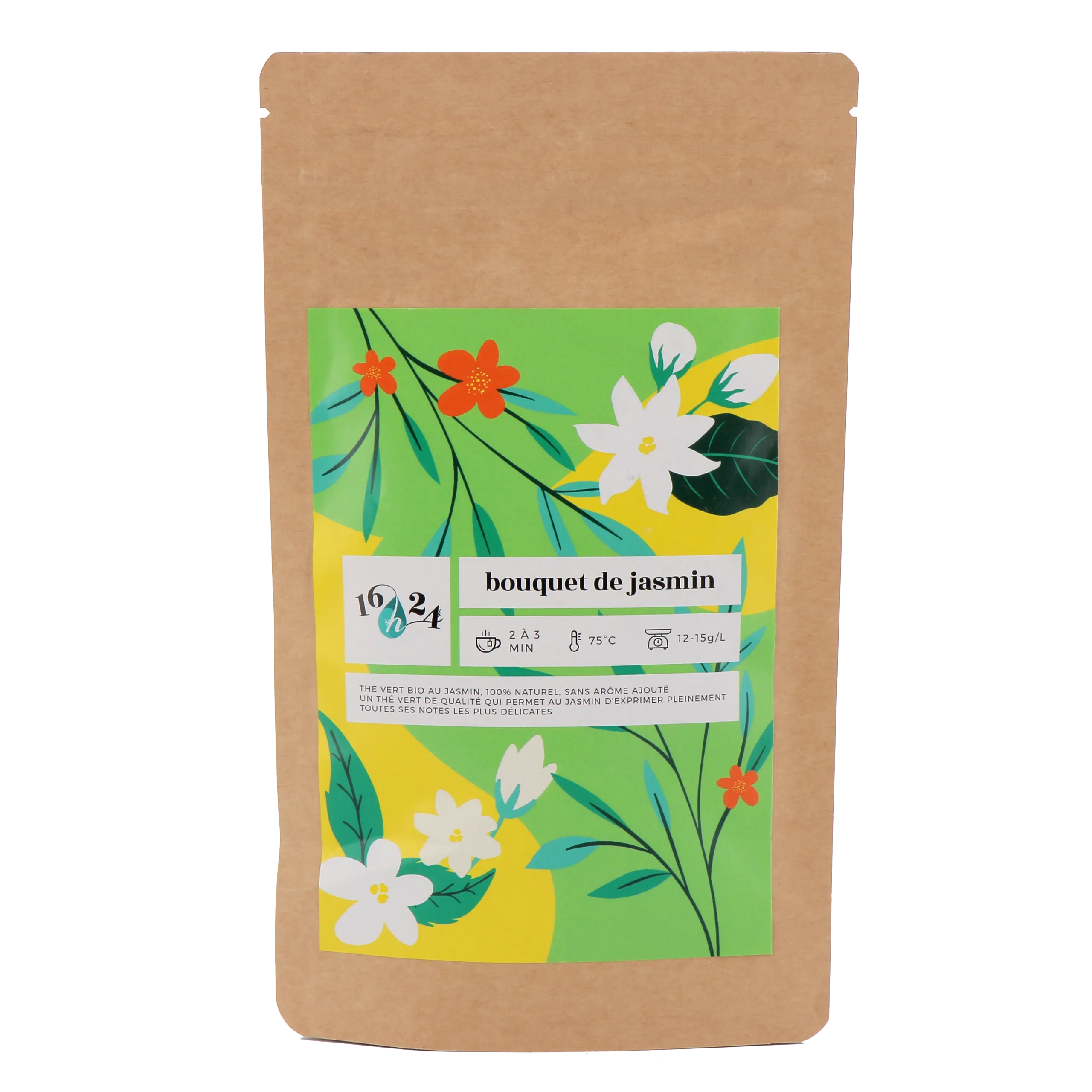 16h24 Thé vert en vrac BOUQUET DE JASMIN - 4MURS