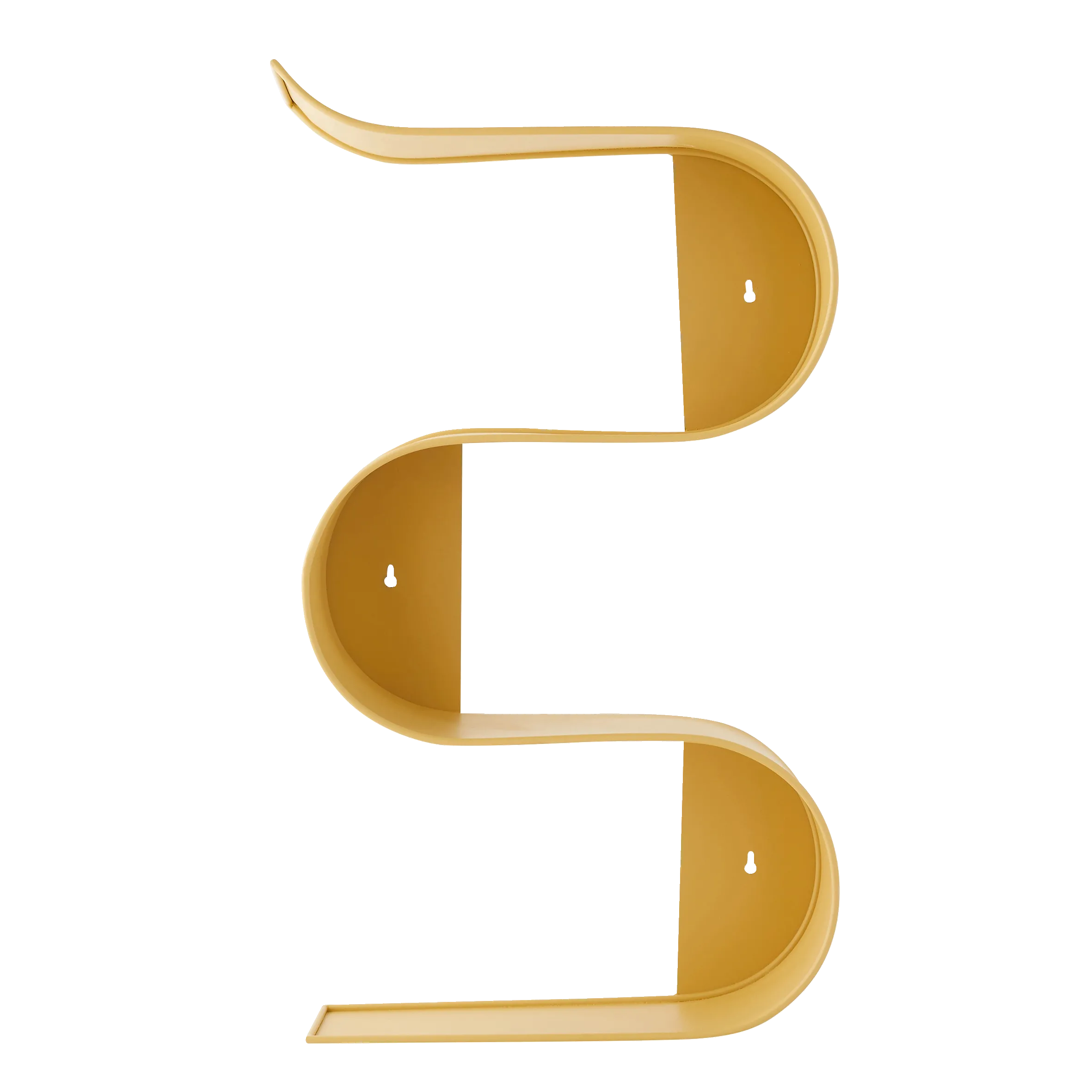 Etagère métallique ELLY coloris moutarde - 4MURS