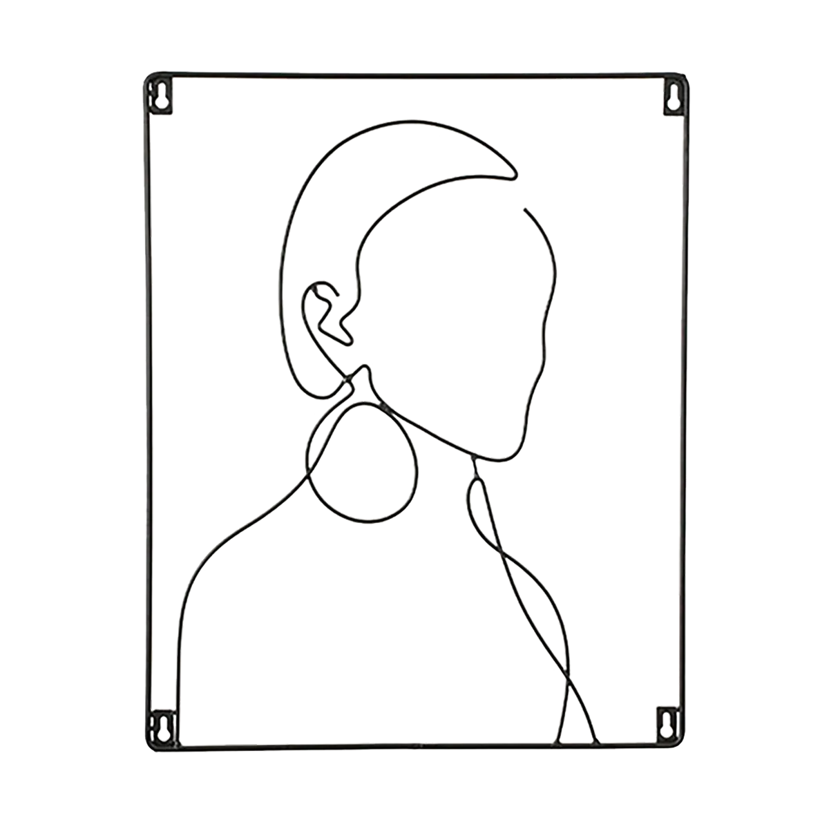 4MURS Déco murale métal LUZ coloris noir - 4MURS