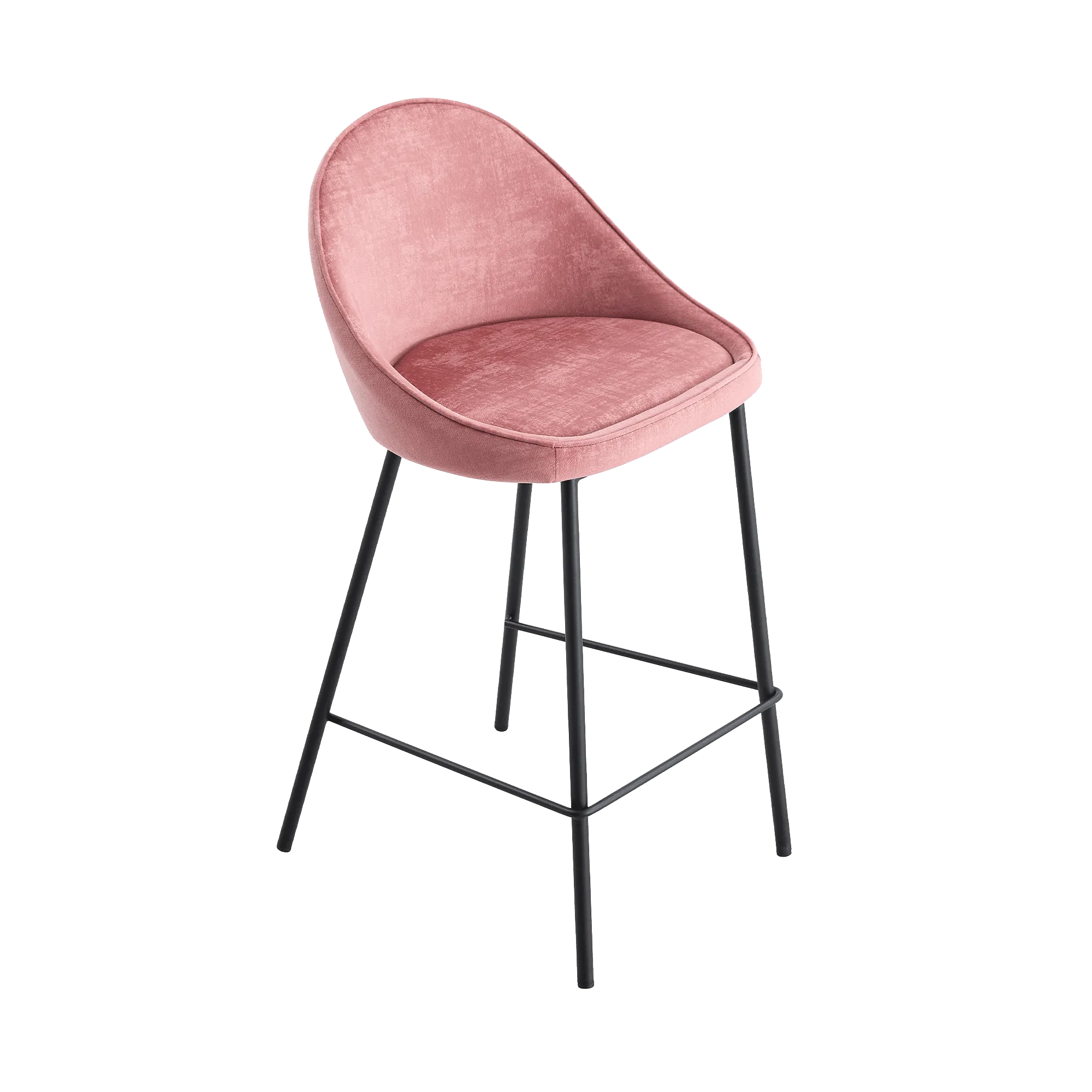 4MURS Tabouret de plan de travail CAITLYNE coloris rose - 4MURS