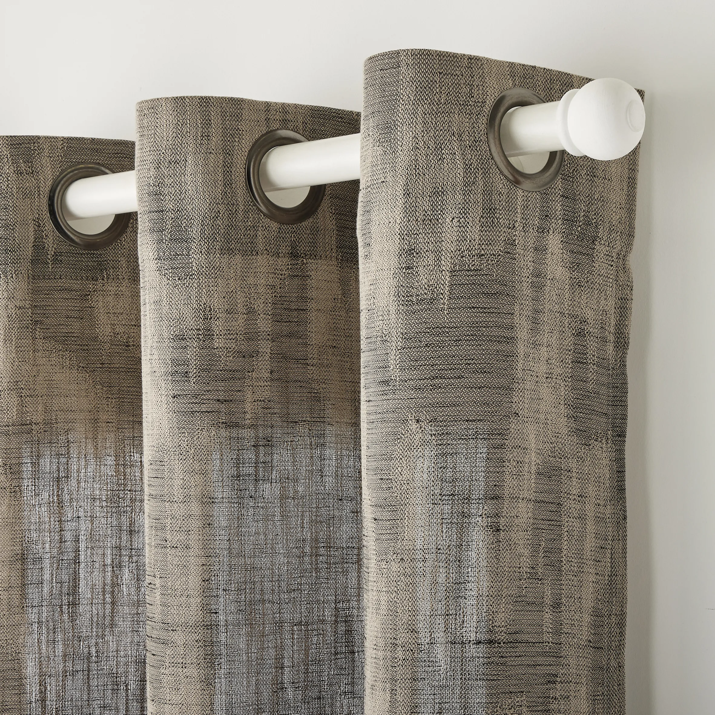 Rideau ERWANN coloris camel chiné noir 140 x 260 cm - 4MURS