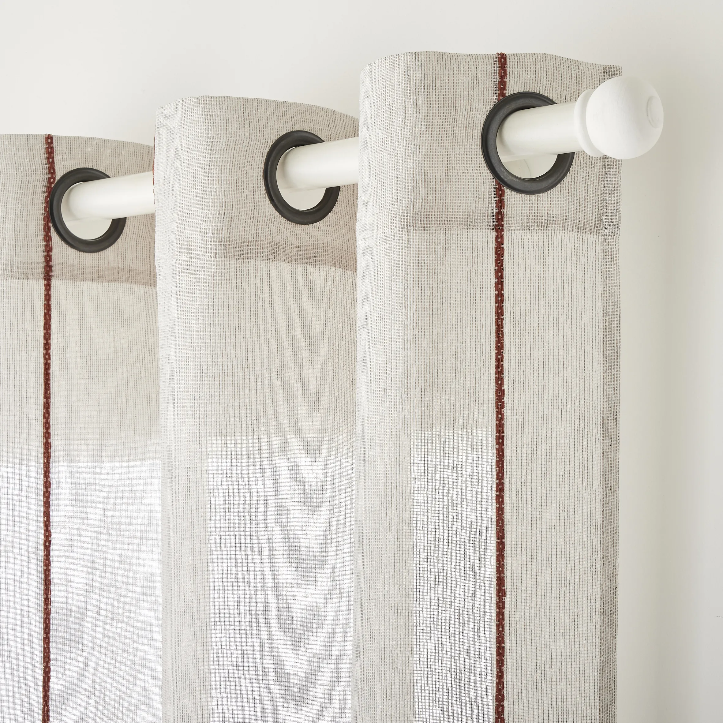 Voilage OUREA coloris roux 140 x 240 cm - 4MURS