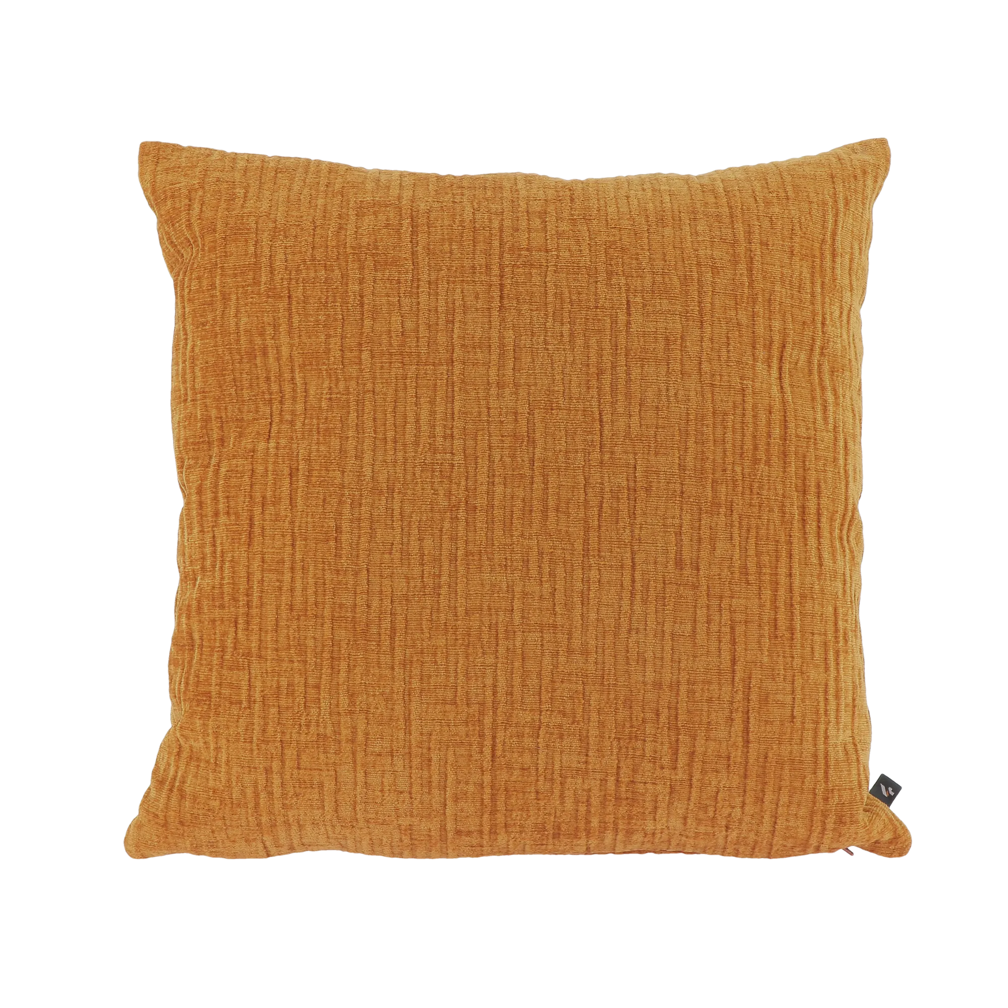4MURS Coussin MEANDOR coloris Brun ocre 44 x 44 cm - 4MURS